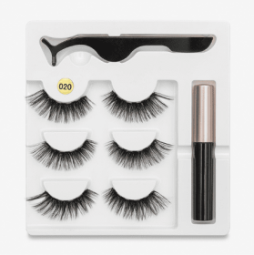 A Pair Of False Eyelashes With Magnets In Fashion (Option: 020 style)